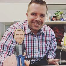 将图片加载到图库查看器,Custom Bobbleheads Fully Body Customizable 1 Person With Engraved Text