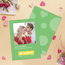 将图片加载到图库查看器,Custom Spotify Code Music Cards Multicolors Cards For Valentine's Day Cards ForAnniversary