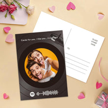将图片加载到图库查看器,Custom Spotify Code Music Cards Vinyl record style