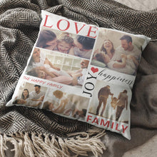 将图片加载到图库查看器,Custom Photo Pillow Love Joy Family Pillow Gifts for Family(Square)