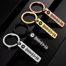 画像をギャラリービューアに読み込む, Scannable Spotify Code Keychain, Custom Music Song Keychains Black - soufeelus