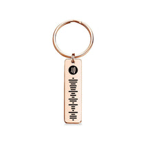 画像をギャラリービューアに読み込む, Scannable Spotify Code Keychain, Custom Music Song Keychains Black - soufeelus