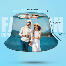 将图片加载到图库查看器，Custom Bucket Hat Unisex Outdoor Summer Cap Hiking Beach Sports Hats Gift for Lover Multiple Styles 的副本
