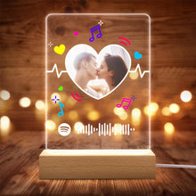 将图片加载到图库查看器，Spotify Code Color Light(木质底座)
