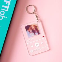 Load image into Gallery viewer, GIFTLAB 3 in 1 Spotify Gifts Set with Box Spotify Lamp Spotify Keychain Gifts for Her
