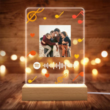 将图片加载到图库查看器，Spotify Code Color Light(木质底座)
