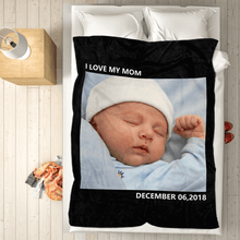 将图片加载到图库查看器，Custom Blankets Personalized Photo Blankets
