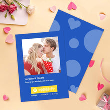 将图片加载到图库查看器，Custom Spotify Code Music Cards Multicolors Cards For Valentine's Day Cards ForAnniversary
