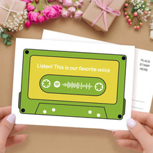 将图片加载到图库查看器，Custom spotify code Music Cards Magnetic Tape Style
