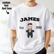 画像をギャラリービューアに読み込む, 2DminimeT恤功能开发-Custom Face Minime T-shirt Personalized Name and Year

