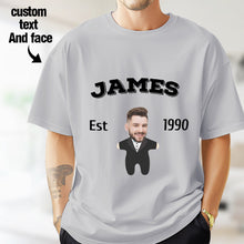 画像をギャラリービューアに読み込む, 2DminimeT恤功能开发-Custom Face Minime T-shirt Personalized Name and Year
