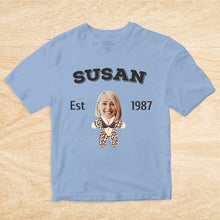 画像をギャラリービューアに読み込む, 2DminimeT恤功能开发-Custom Face Minime T-shirt Personalized Name and Year
