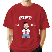 画像をギャラリービューアに読み込む, 2DminimeT恤功能开发-Custom Face Minime T-shirt Personalized Name and Year
