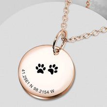 画像をギャラリービューアに読み込む, Longitude Latitude Necklace（弧形经纬度项链）
