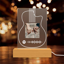 将图片加载到图库查看器，Spotify Code Color Light(木质底座)
