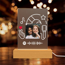 将图片加载到图库查看器，Spotify Code Color Light(木质底座)
