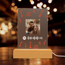 将图片加载到图库查看器，Spotify Code Color Light(木质底座)
