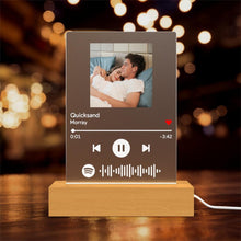 将图片加载到图库查看器，Spotify Code Color Light(木质底座)
