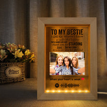 将图片加载到图库查看器，Custom Scannable Spotify Code Music Art Picture Frame Nignt Light Gift for Friends
