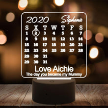 Load image into Gallery viewer, Custom 3D night light best anniversary gift for wife and baby - MyPhotoKeychain
